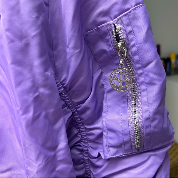 SAINT BONES SIGNATURE LAVENDER BOMBER JACKET - Picture 6 of 8